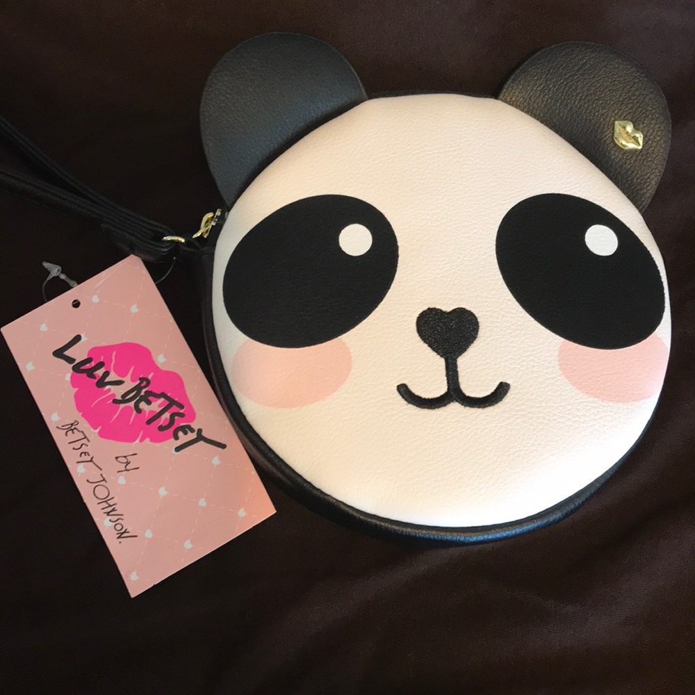 Betsey Johnson panda wristlet